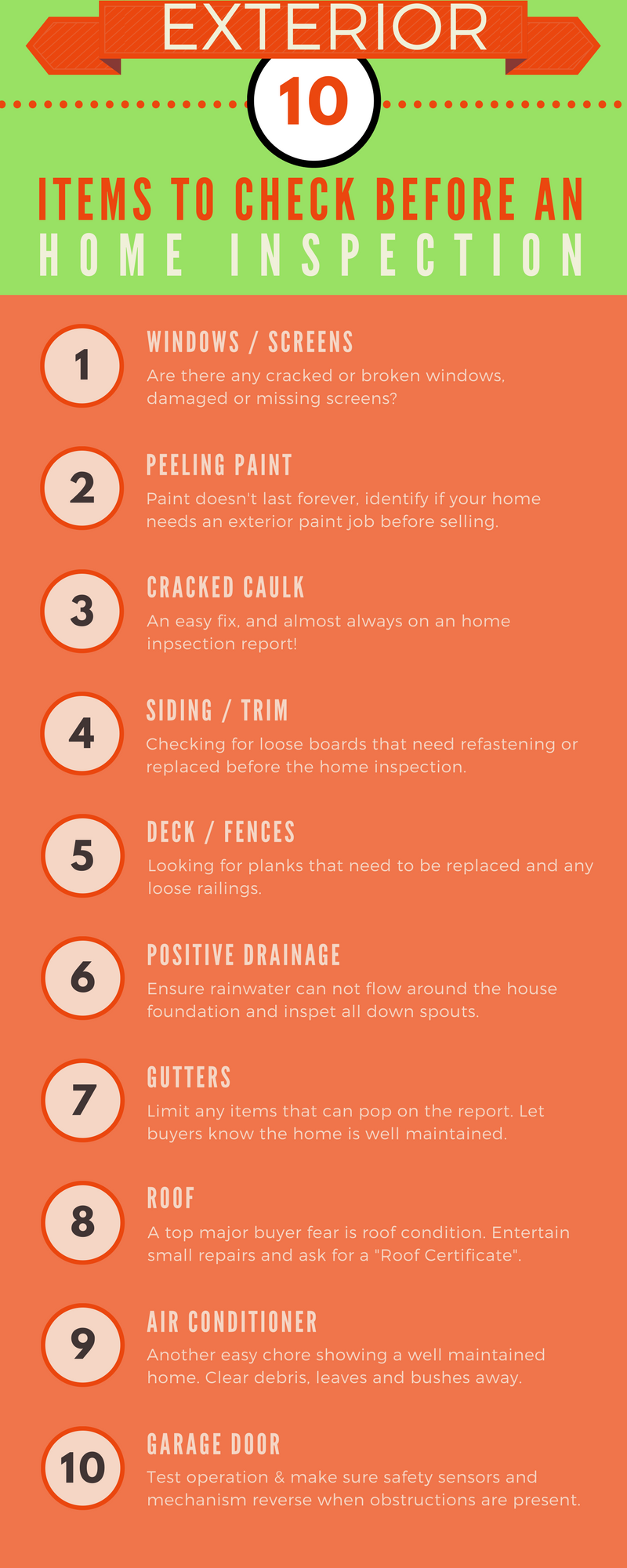 Preparing For A Home Inspection - Exterior Checklist